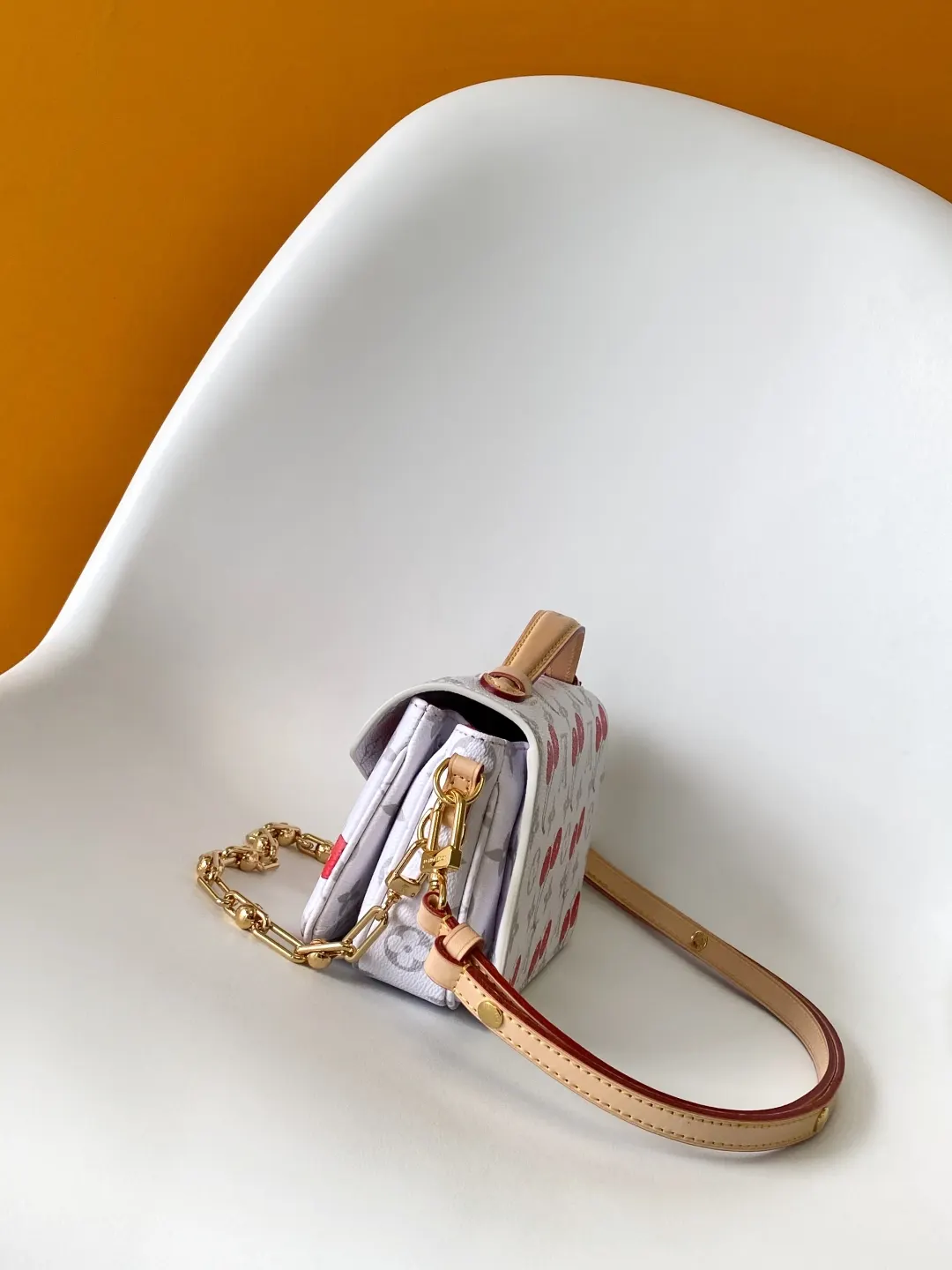 LV 牛皮 动态 本款 Pochette 链条包 精致链条款