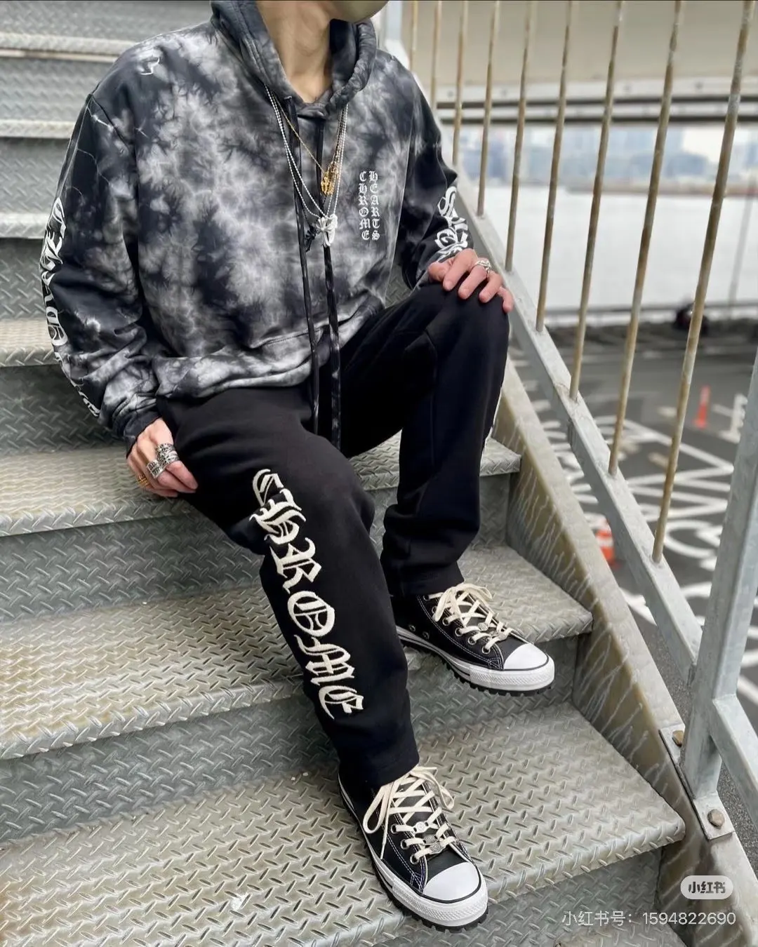 Chrome Hearts Black Print Pants Loose Casual Style Image 8 Chrome Hearts Black Print Pants Loose Casual Style Image 8