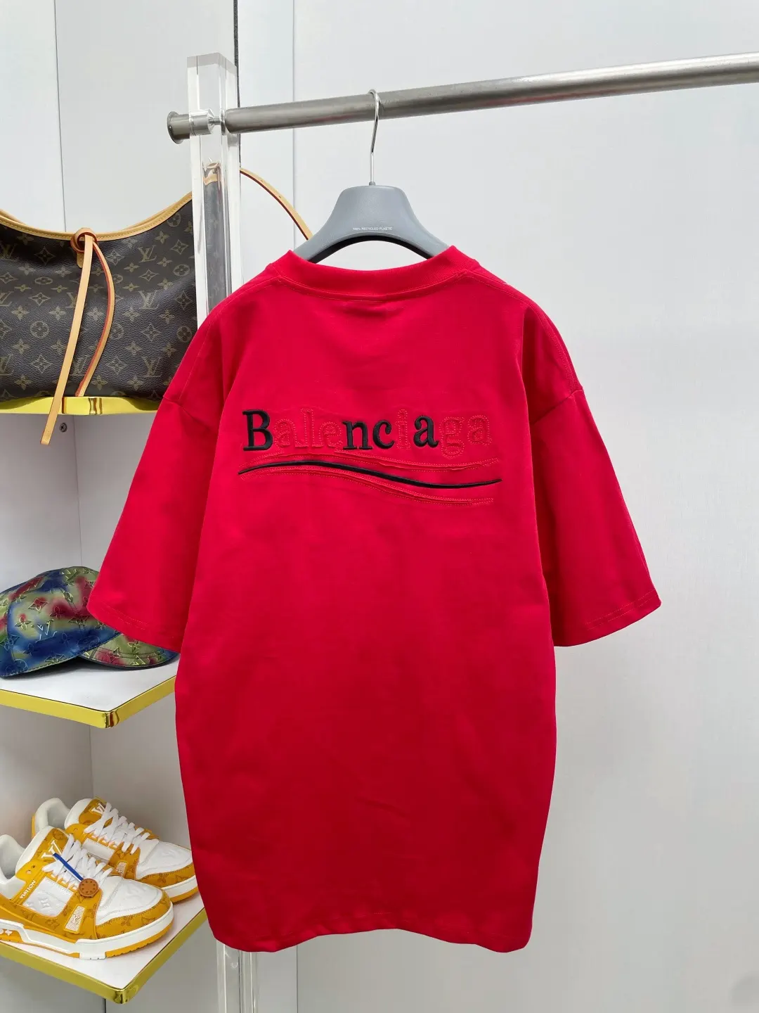 Balenciaga 26Ss Logo Letter Short Sleeve T-Shirt Street