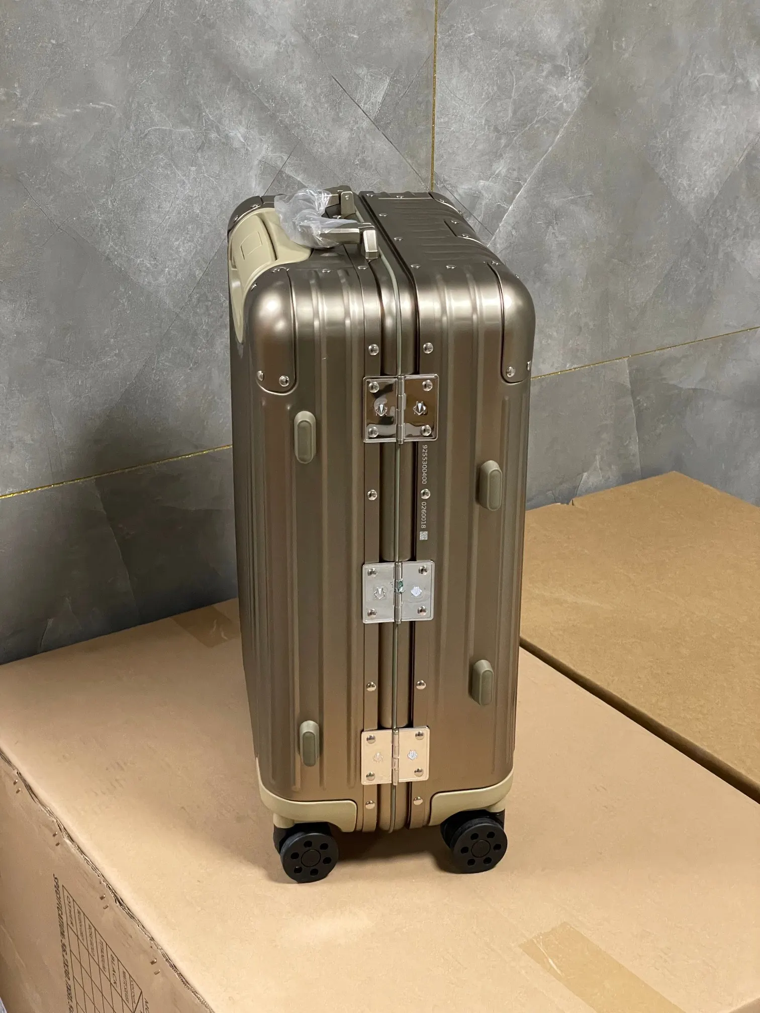Rimowa Gold Suitcase Travel Lightweight
