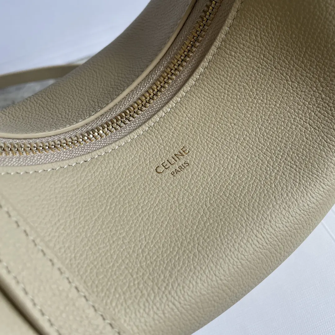 Beige Crossbody Bag Commuter Lightweight Leather