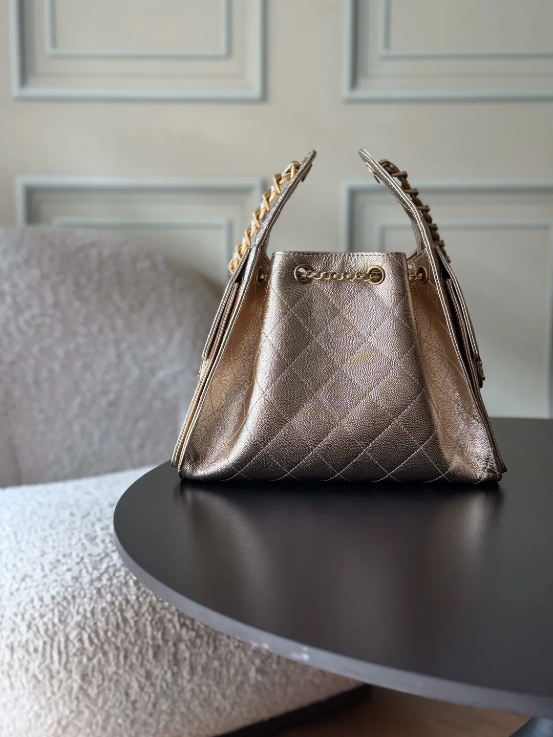 CHANEL Hobo 背景～区别于市场普通货 法国 腋下包 复古腋下背款