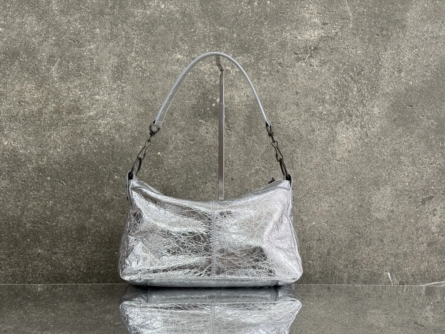 Balenciaga Silver Crossbody Bag