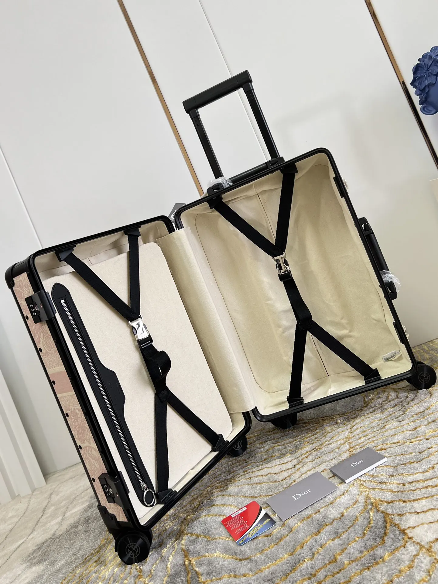 Saddle 老花 小牛皮 行李箱 旅行拉杆款 輕便出行款