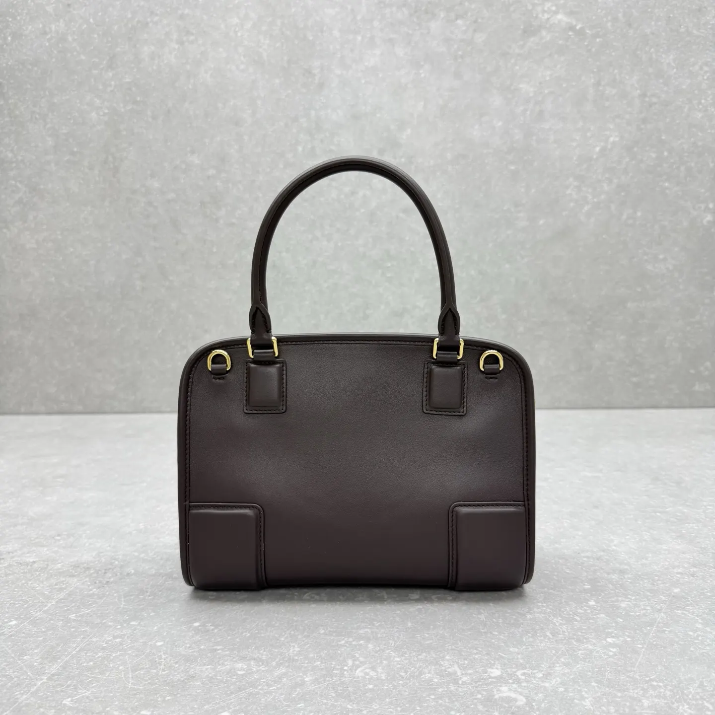 Loewe 皮革 ｛小全皮咖啡｝出 Amazona 手袋 斜背包 輕便斜挎款