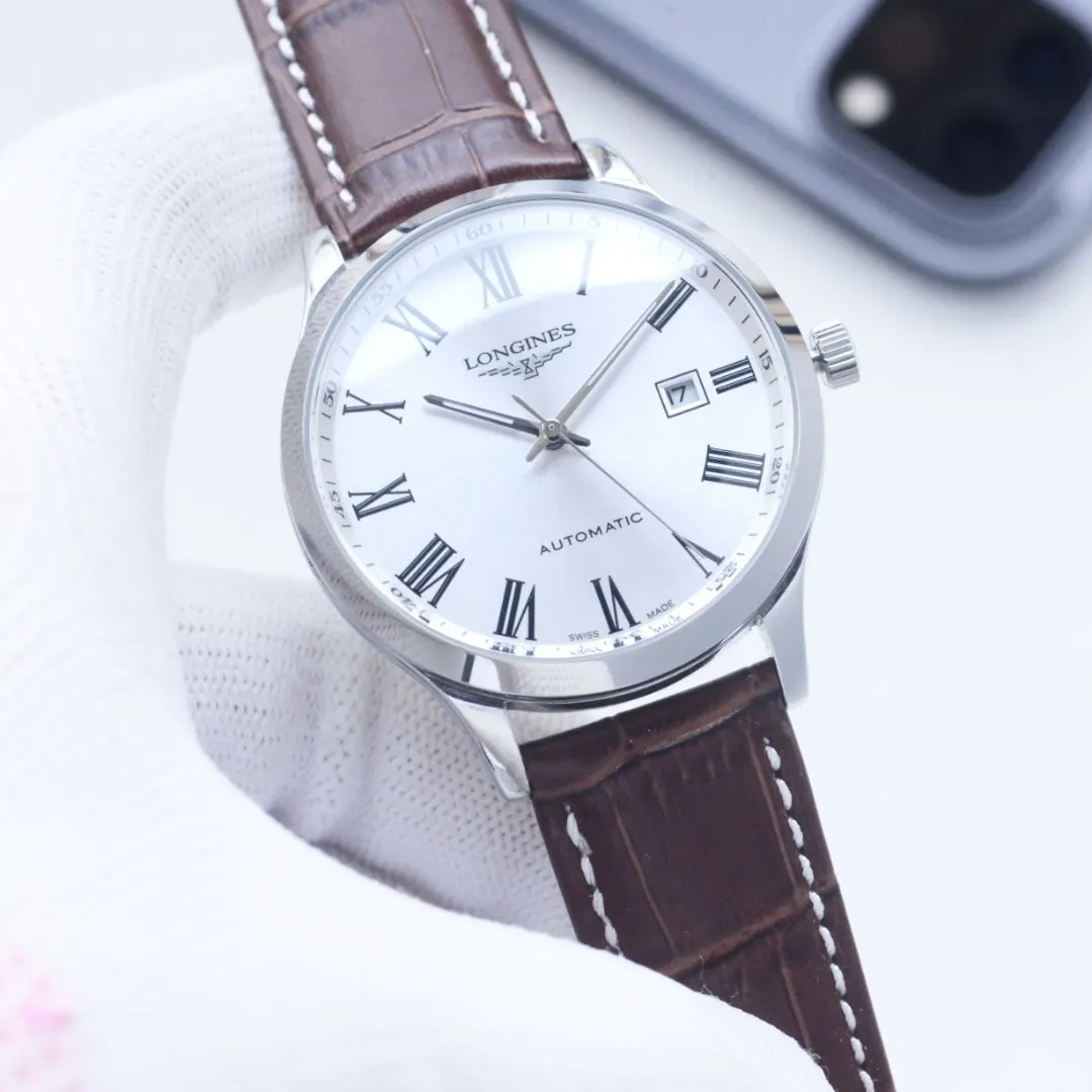 Longines 小牛皮 手錶 經典腕表款