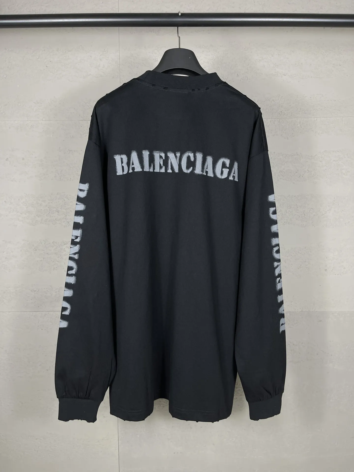 Balenciaga 黑色 純棉 Logo 短袖T恤 宽松休閒(數字2) Balenciaga 黑色 純棉 Logo 短袖T恤 宽松休閒(數字2)