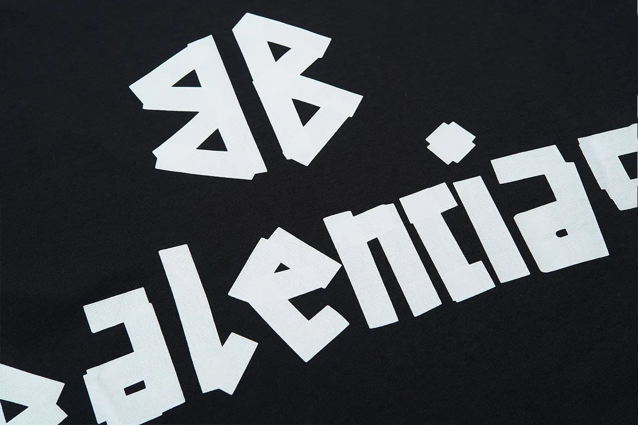 Balenciaga Black Short Sleeve T-Shirt Street