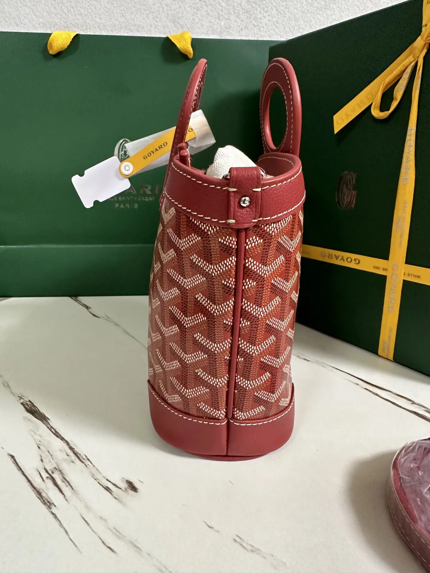 Goyard 紅色 小牛皮 單肩包 日常單肩背款
