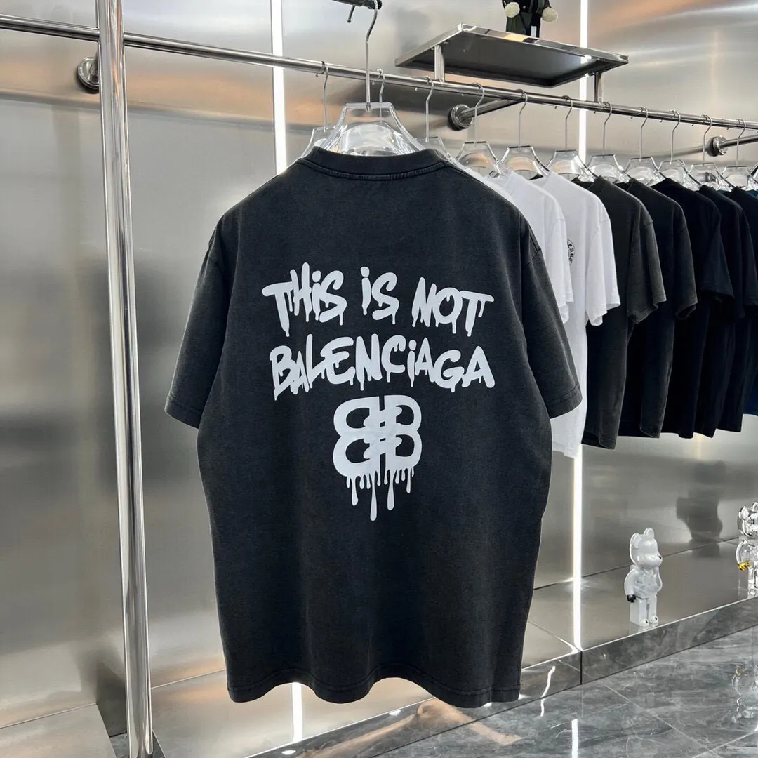Balenciaga 黑色 Logo 短袖T恤