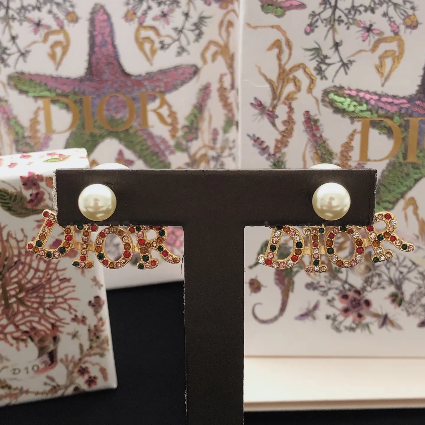 Dior Bags Portable Messenger Models Earrings