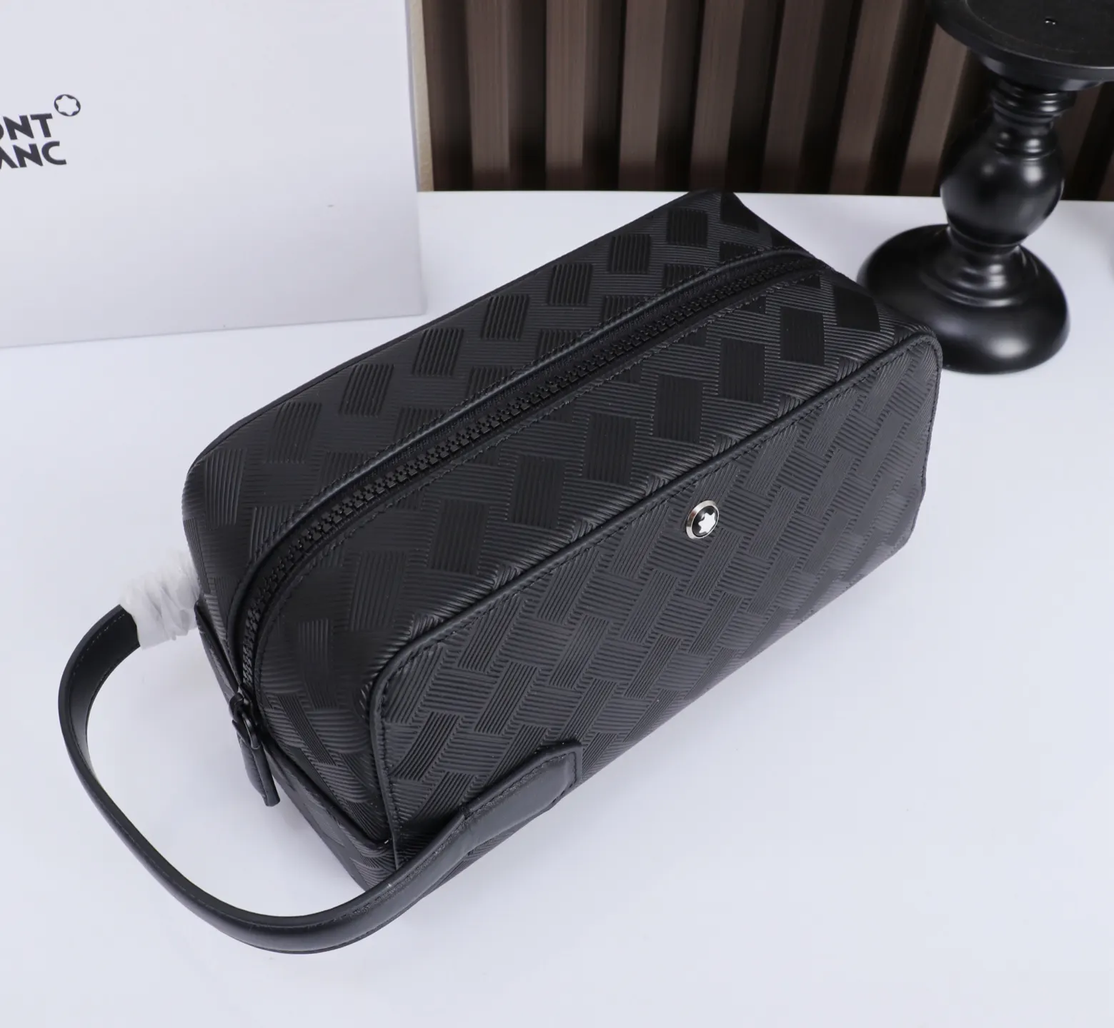 牛皮 MONTBLANC全新万宝龙风尚 系列洗 化妆包 便携收纳款