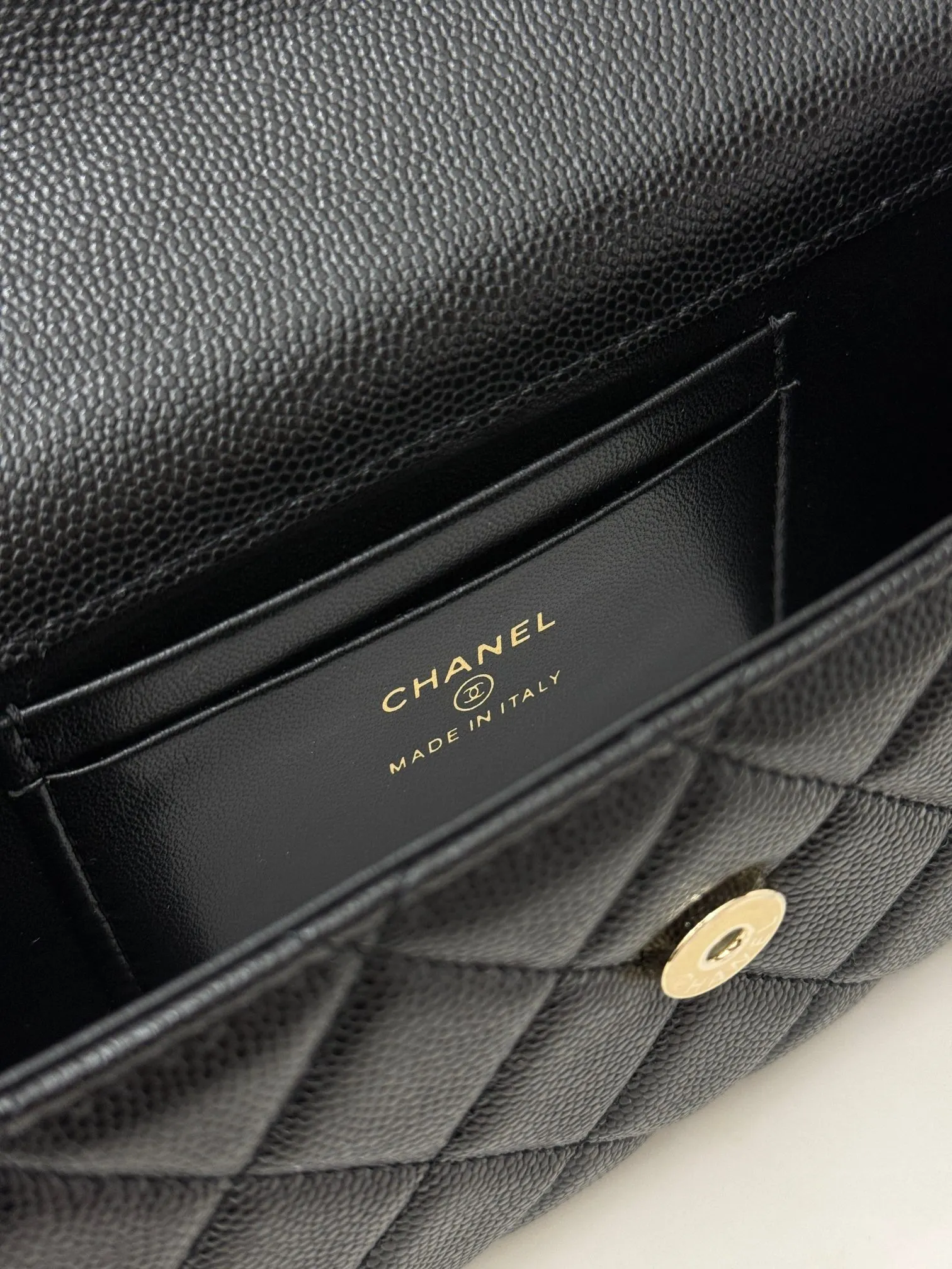 Chanel Black Top Handle Bag Leather