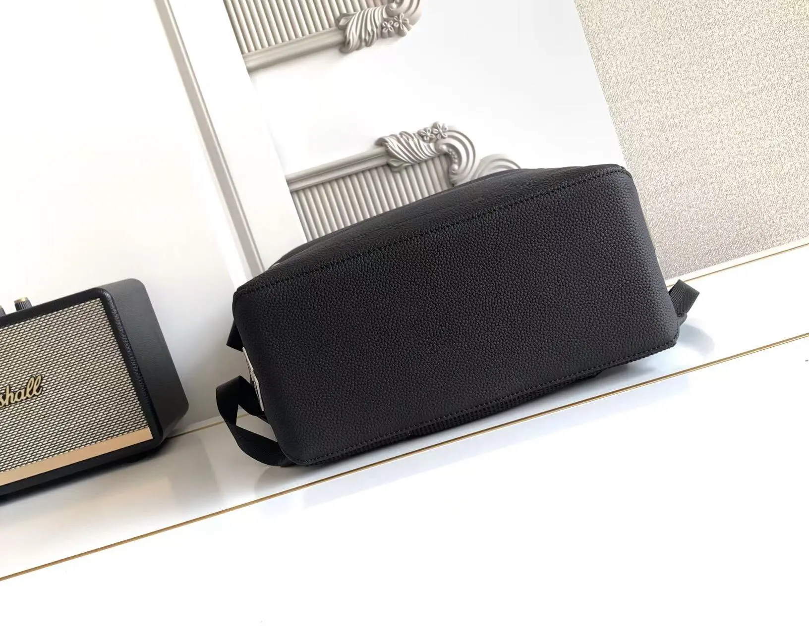 Black Silver Backpack