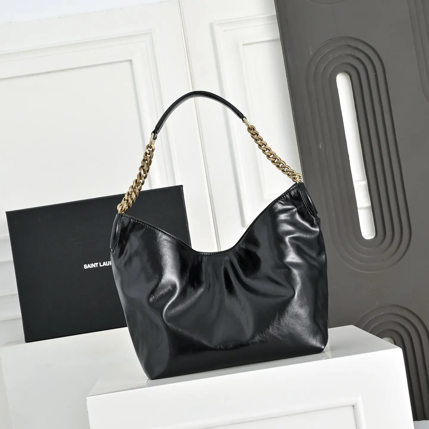 Black Hobo Shoulder Bag Vintage
