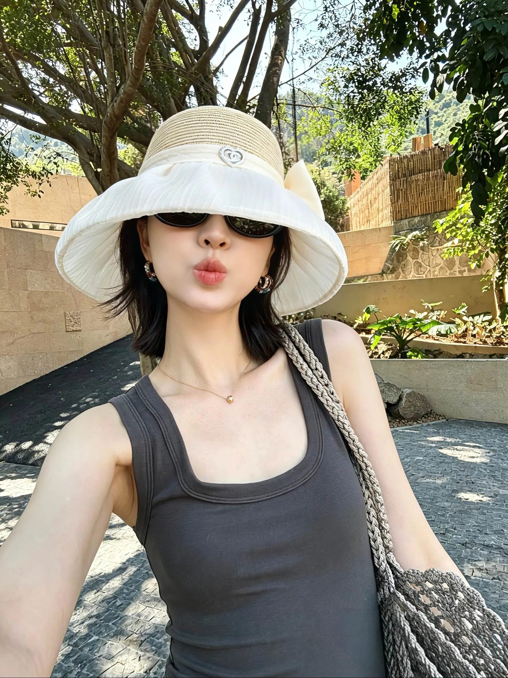 Chanel 编织 遮阳 渔夫帽 休闲遮阳 帽子