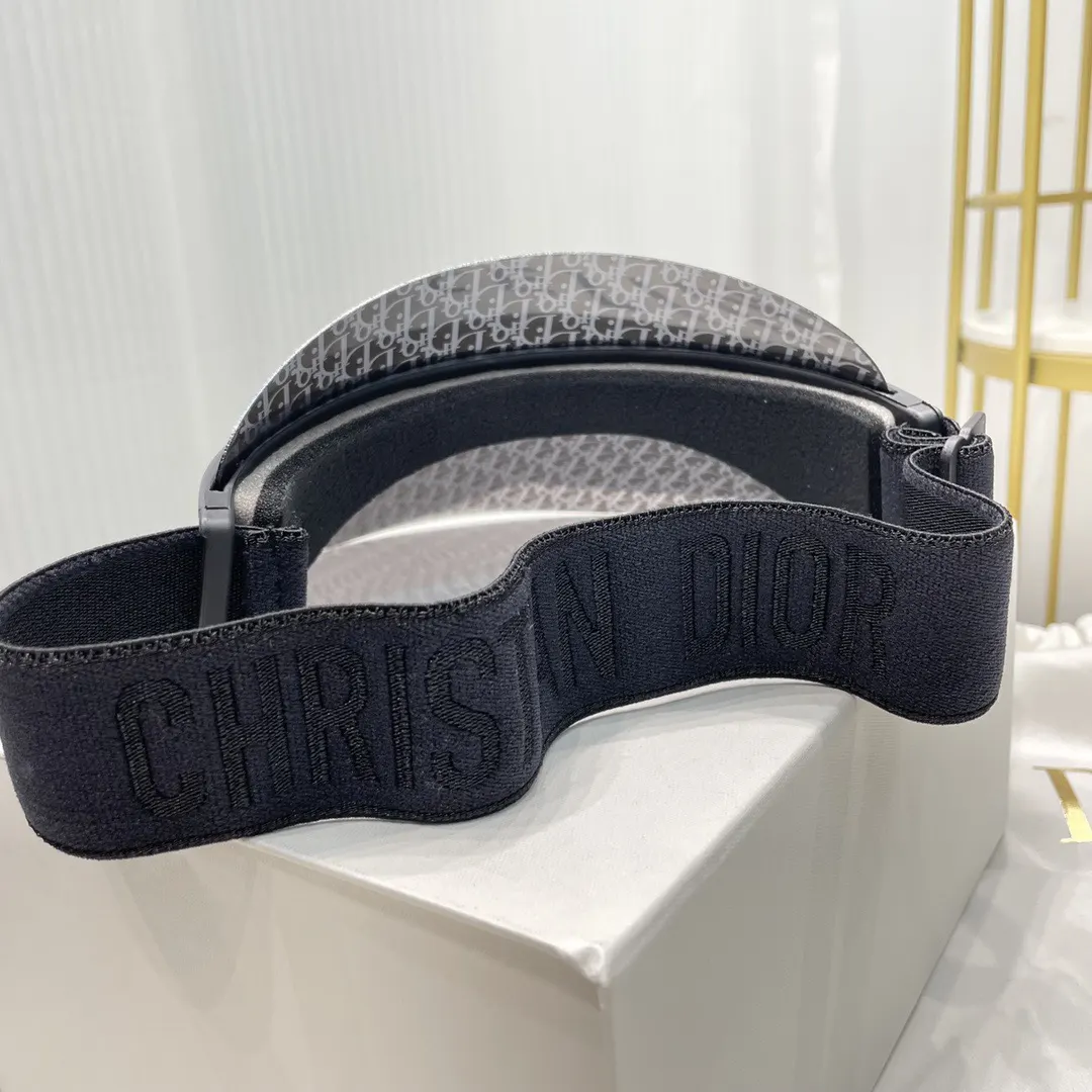 Dior 黑色Oblique腰带 皮革拼接款
