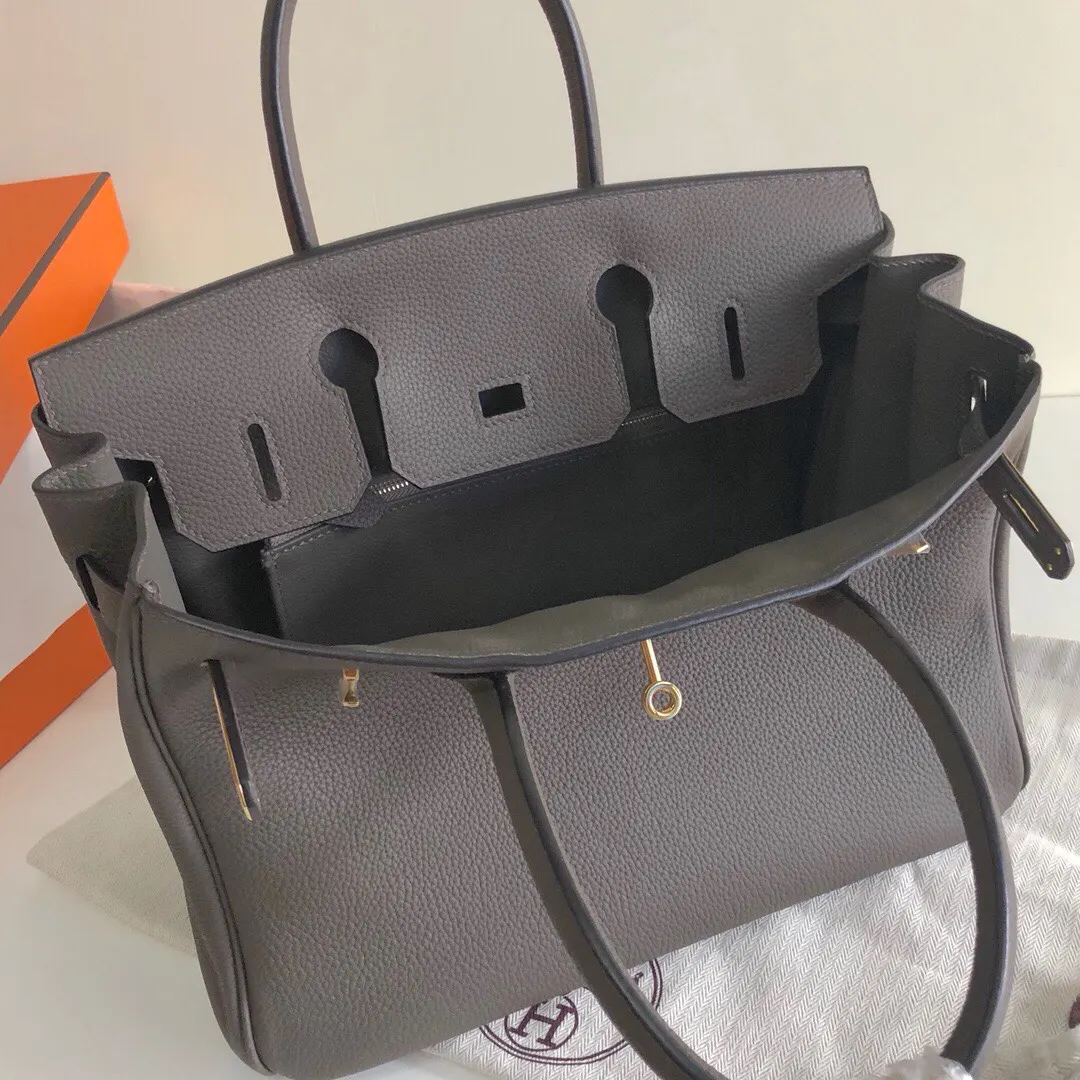 Birkin 荔枝纹 手提包 通勤手提款