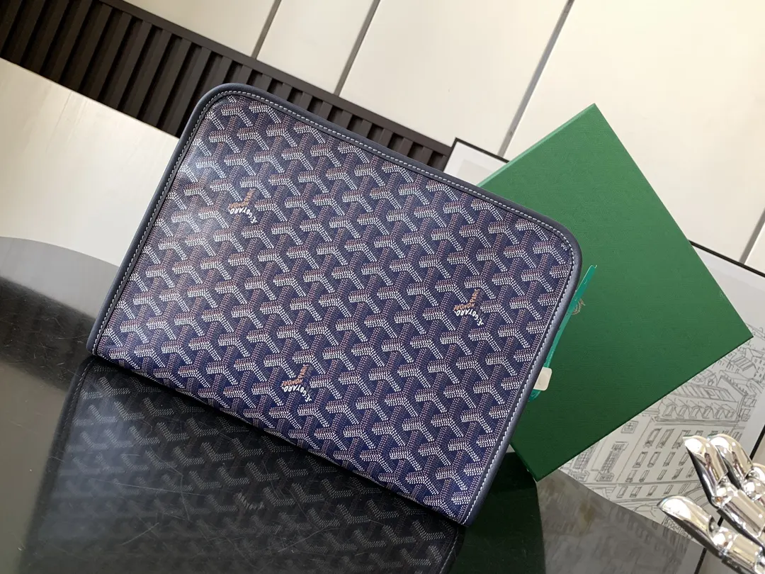 Goyard 深藍 化妝包 便携收納款