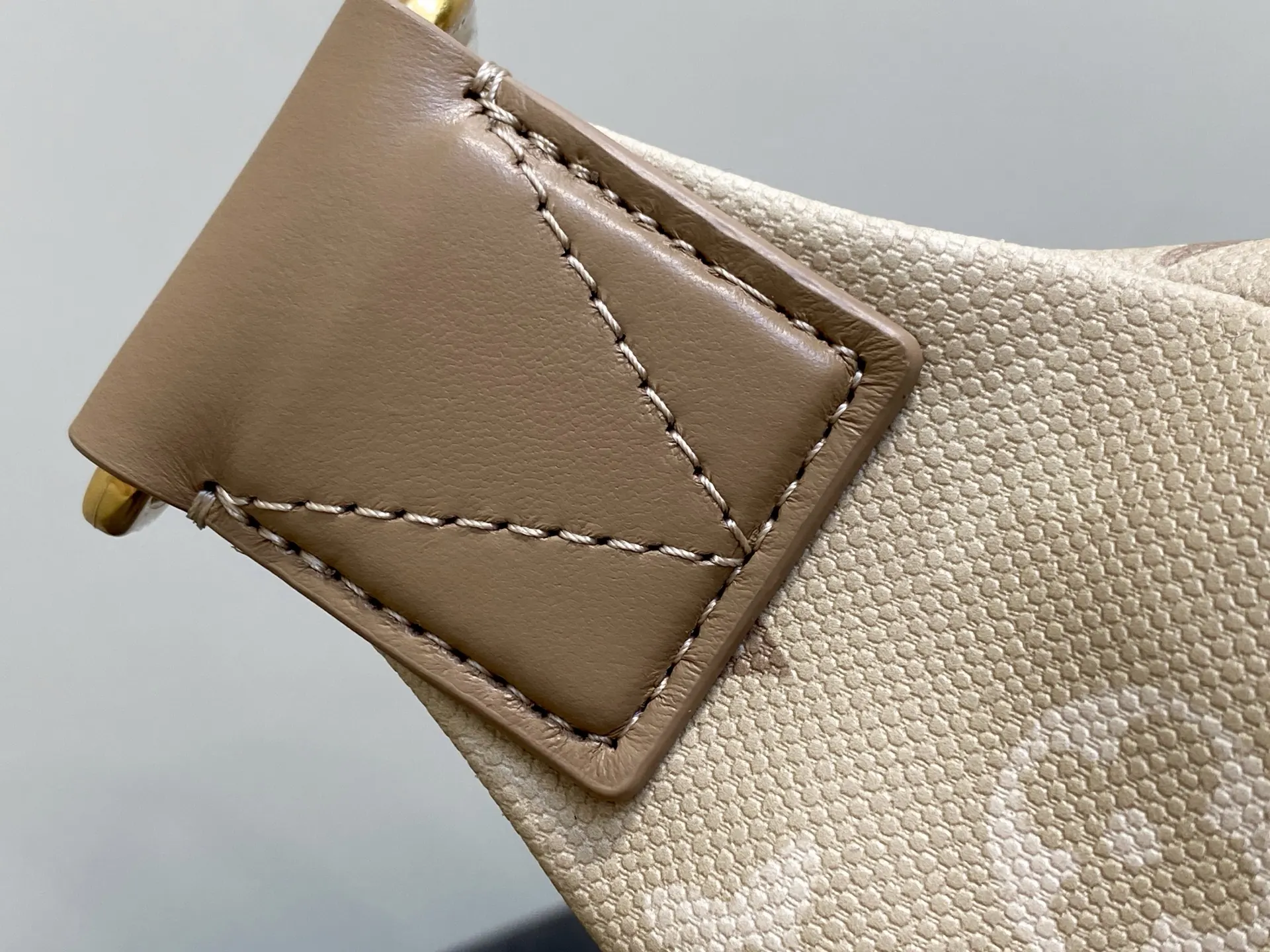 Gray Crossbody Bag Lightweight Canvas