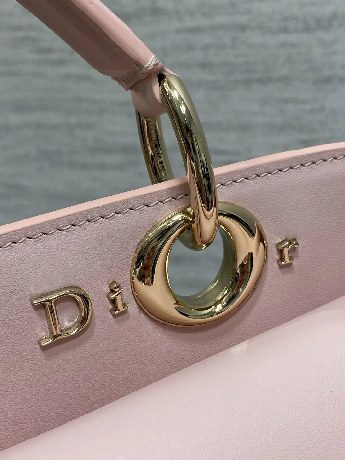 Dior Lady Dior Lady 粉色手提斜挎包 格纹