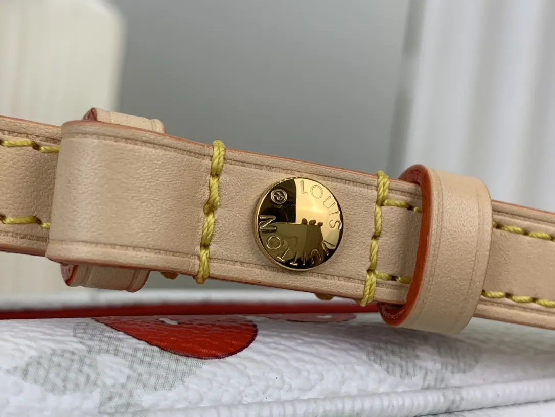 LV 白色 帆布 链条包 精致链条款