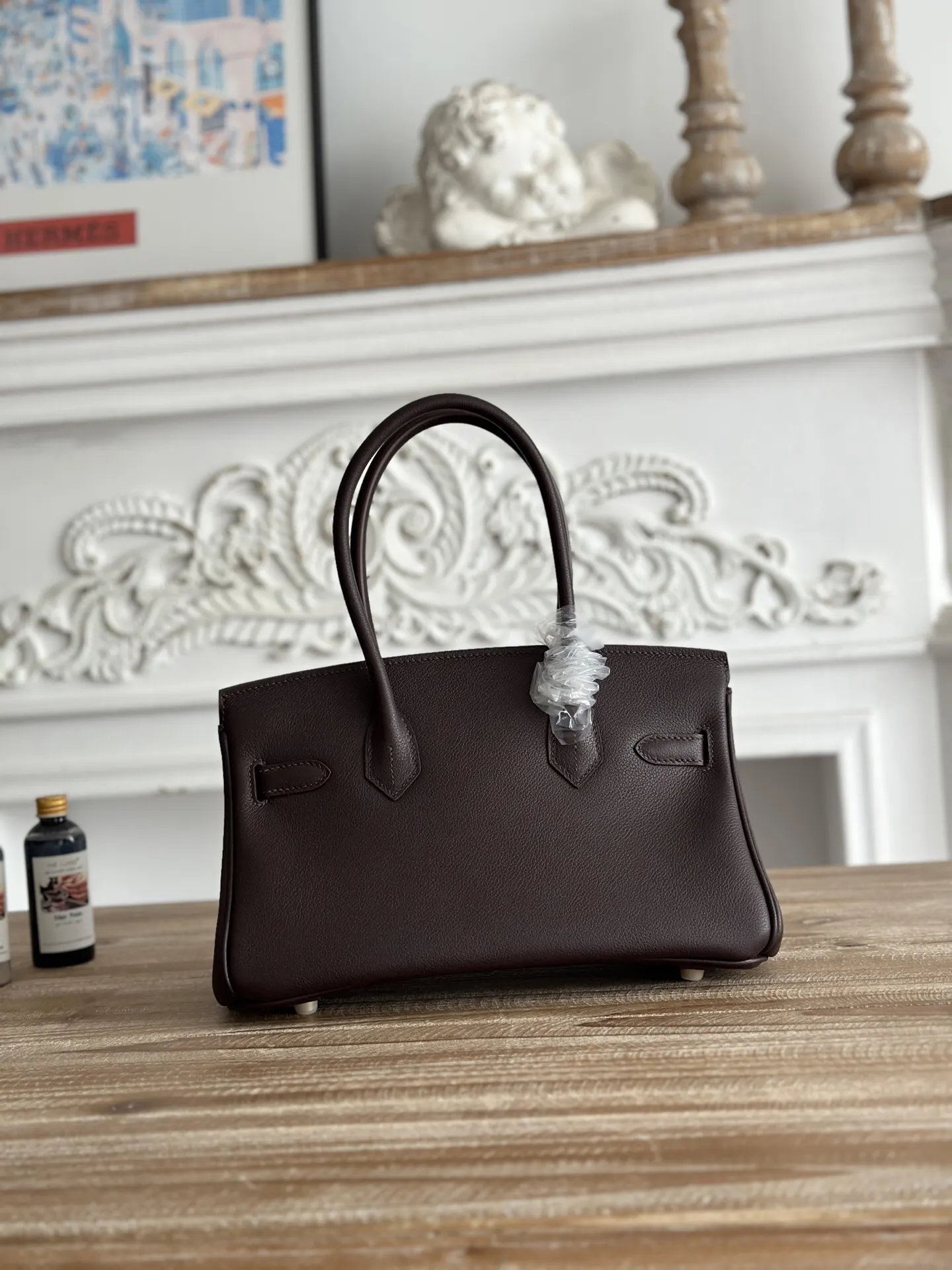 Hermès Birkin 酒红 单肩包 29cm