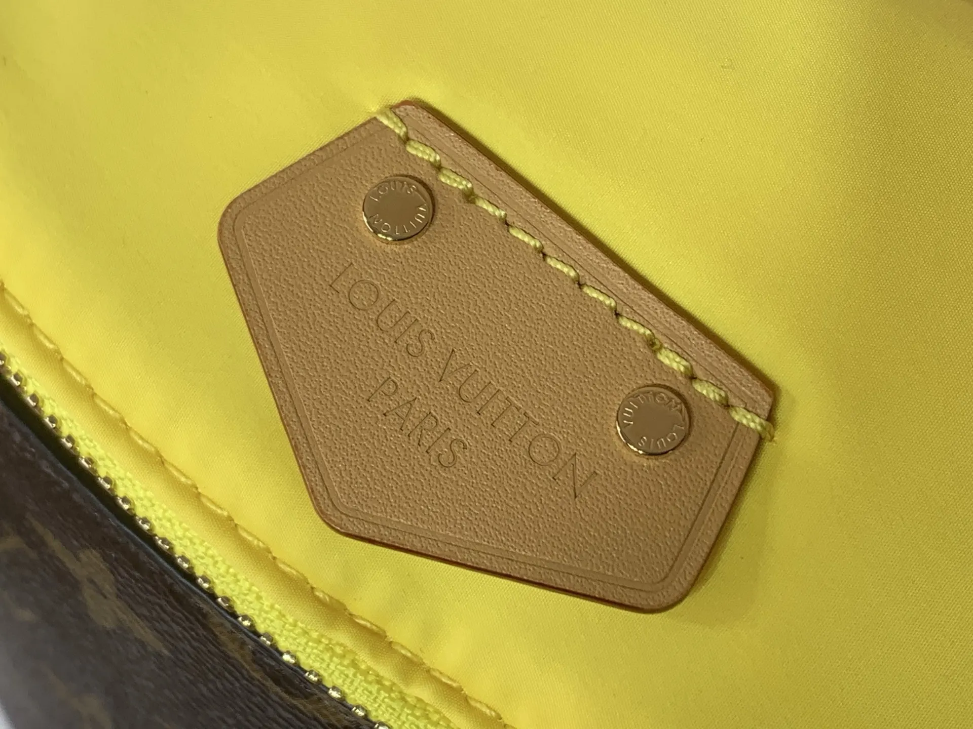 Louis Vuitton Yellow Monogram Belt Bag Casual Canvas