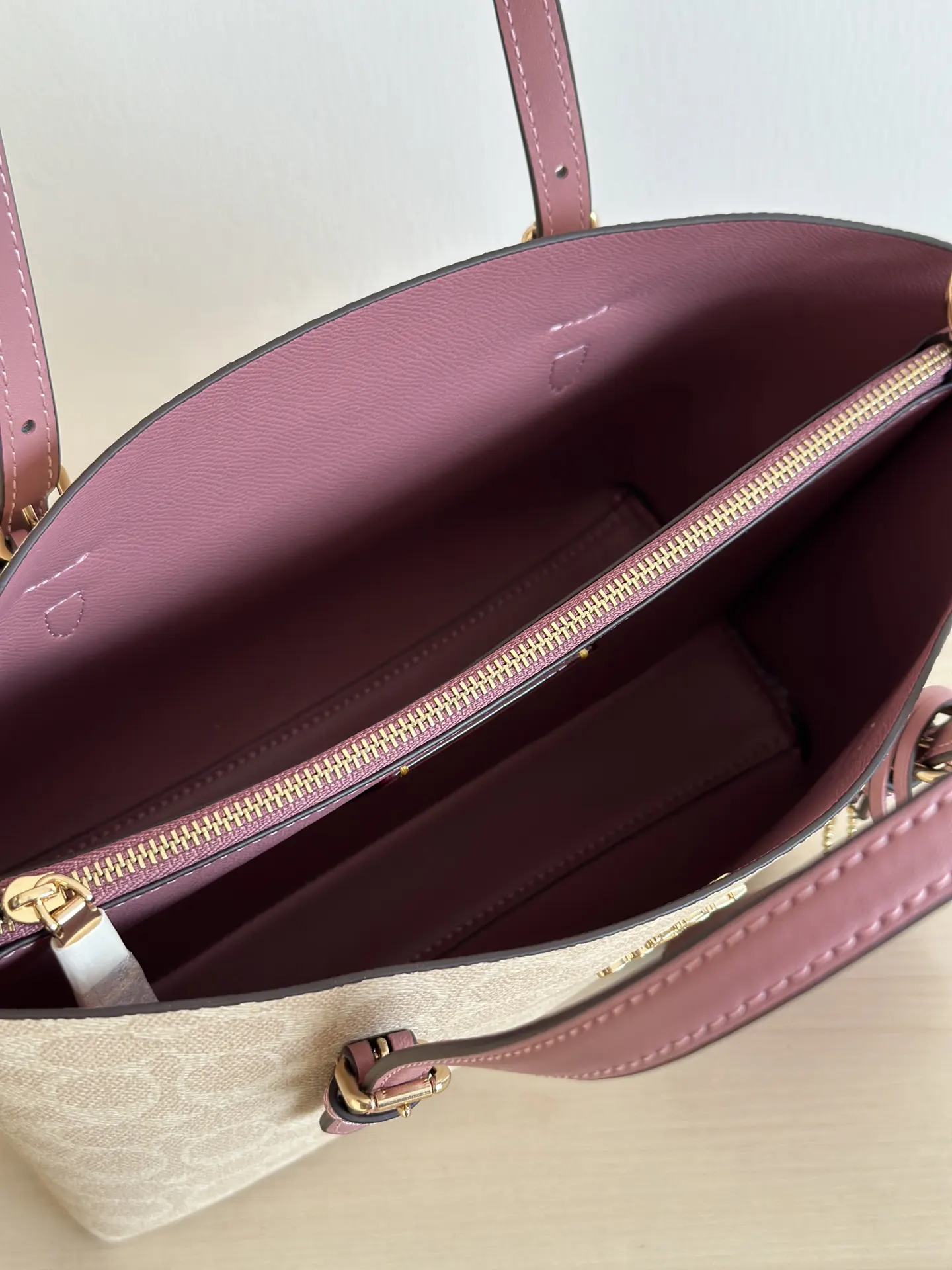 Monogram Tote Bag Leather