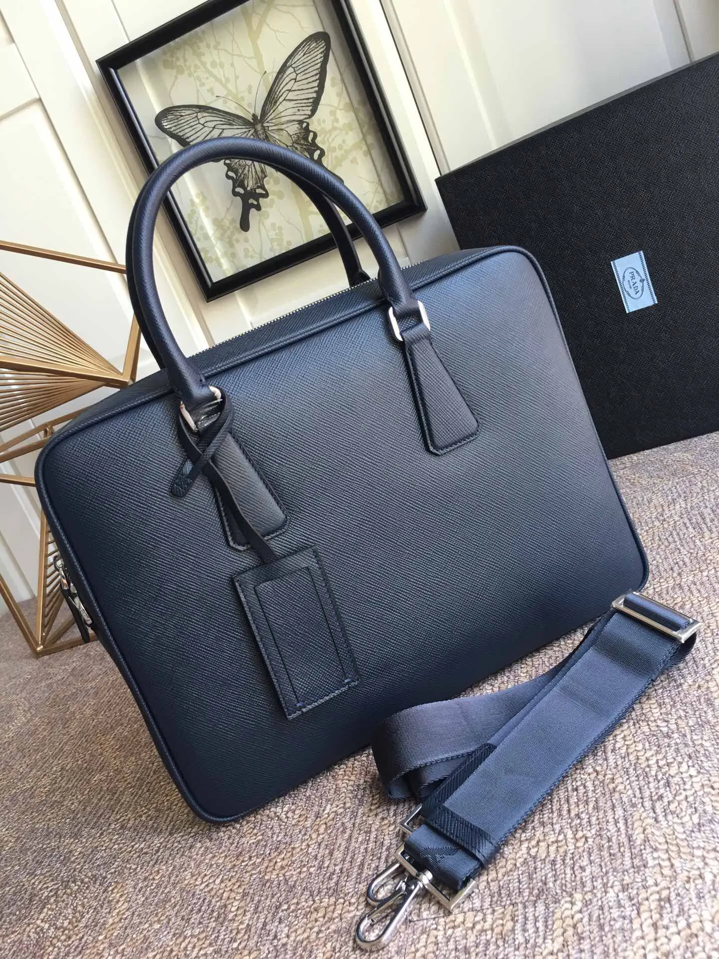 Blue Briefcase Business Commuter