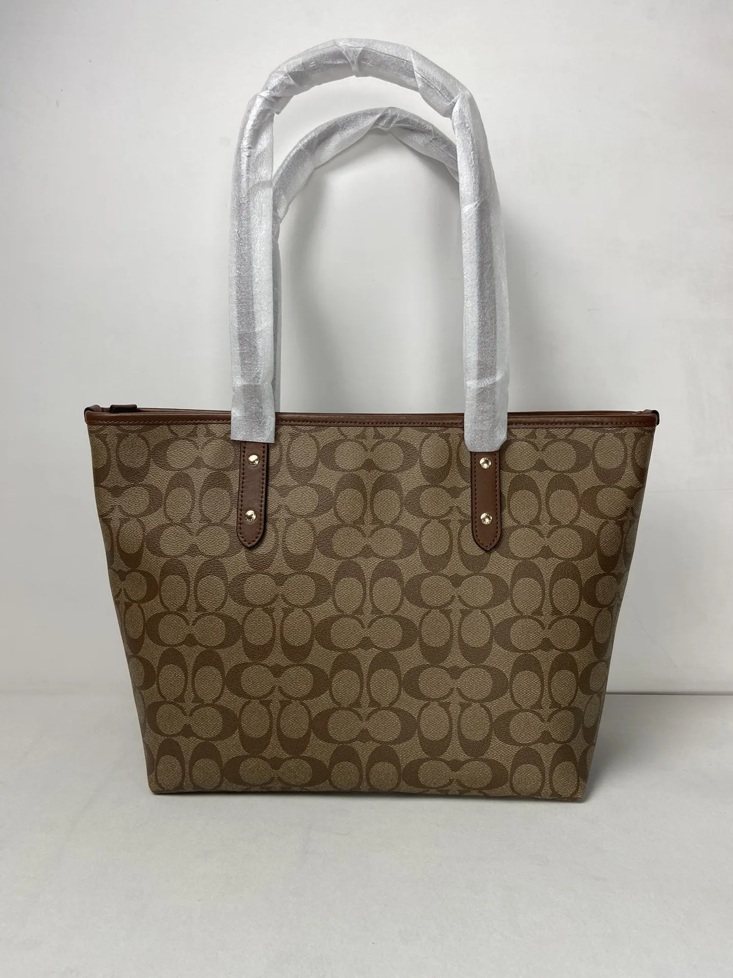Monogram Tote Bag Leather