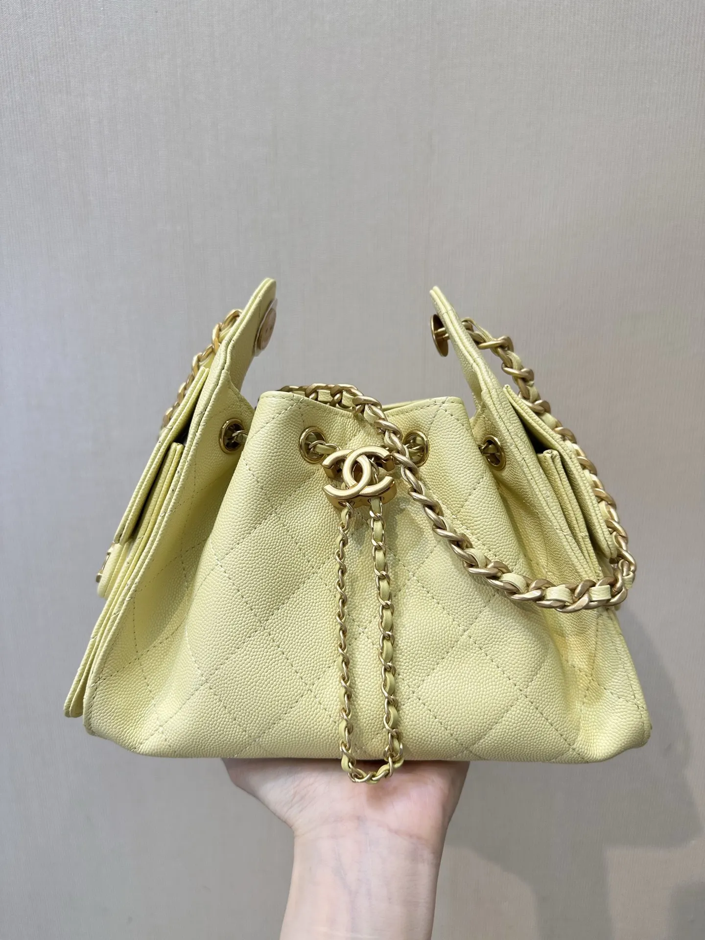 Bucket Bag Casual Leather