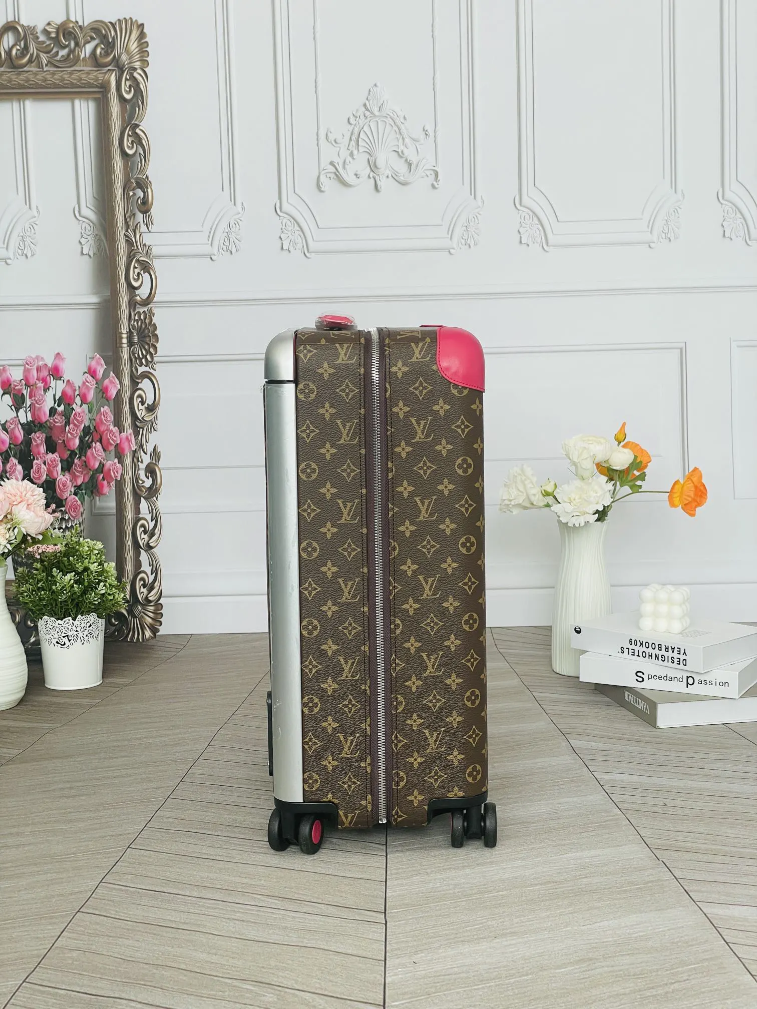 LV 老花 帆布 行李箱 旅行拉杆款 輕便出行款