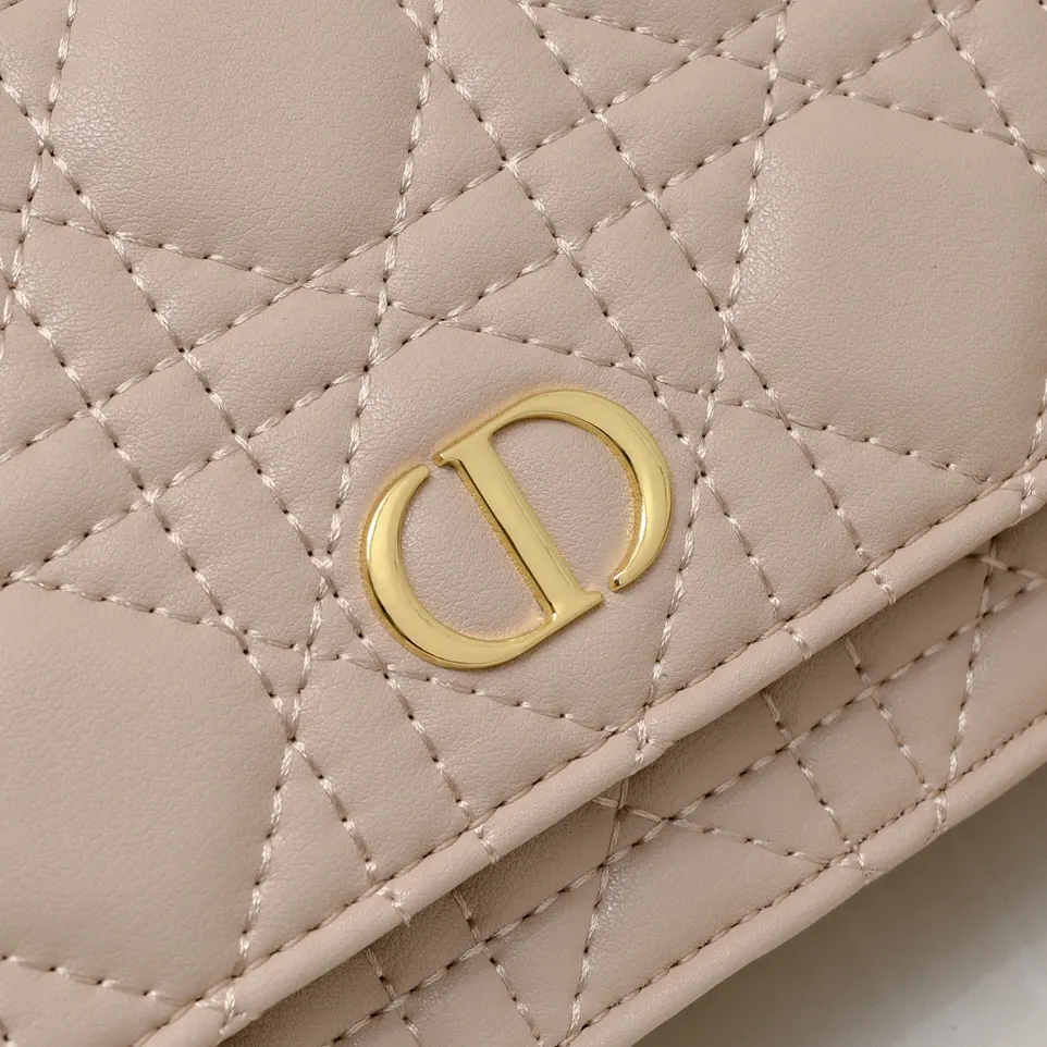 Dior Caro 白色 金色 牛皮 鏈條包 精致鏈條款