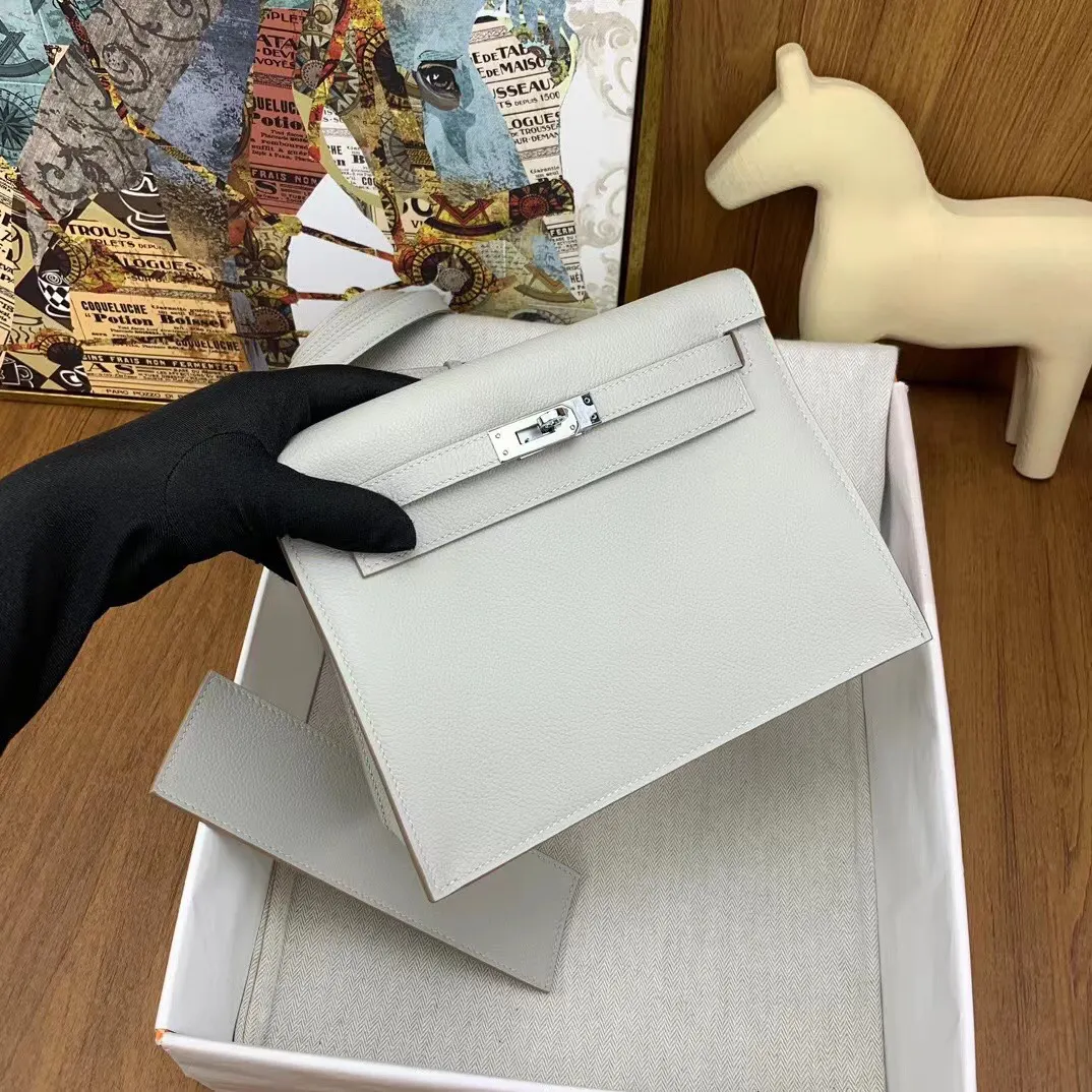 Hermès Kelly Danse Evercolor牛皮 斜挎包 22cm