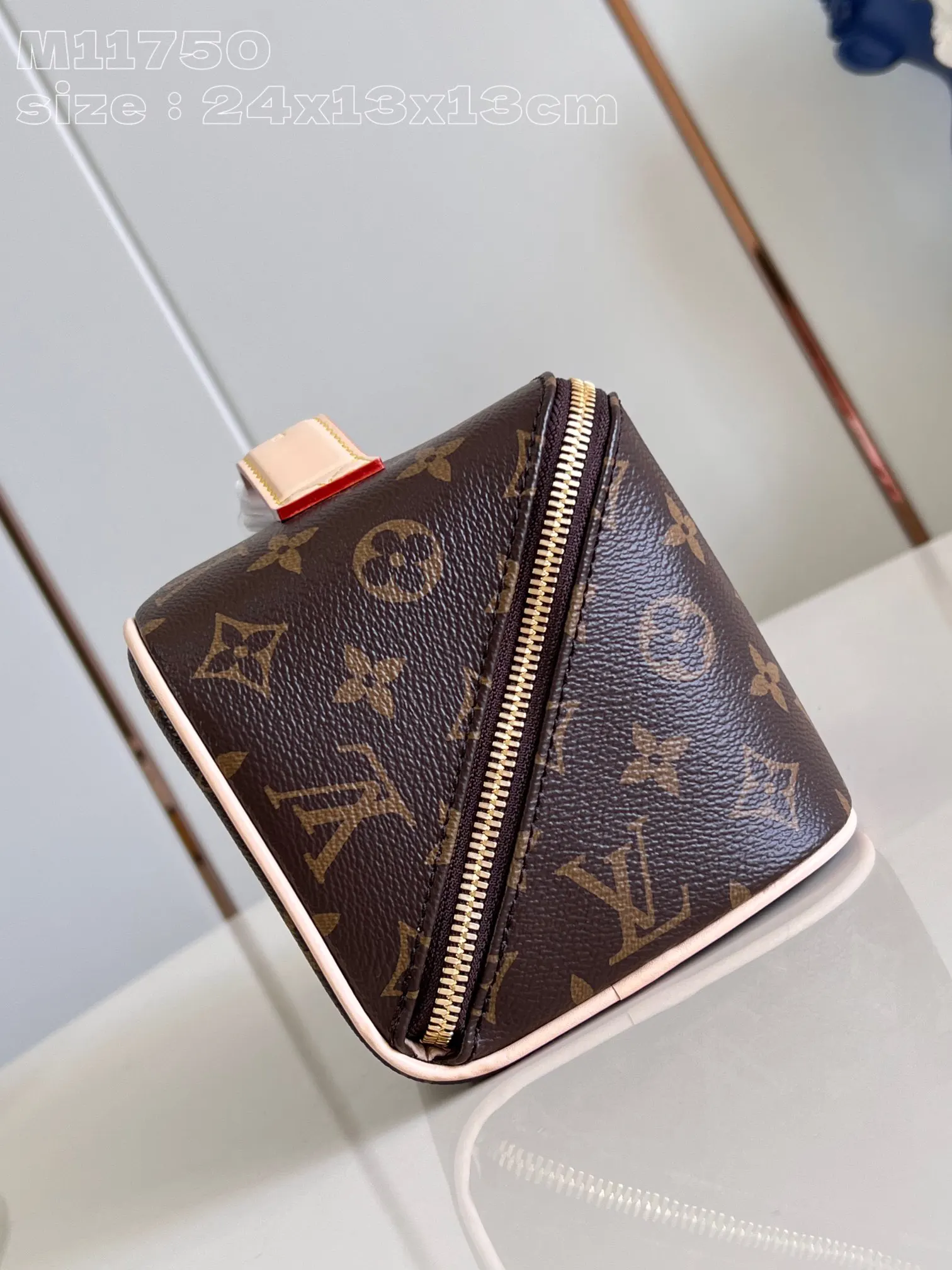 Monogram Organizer Pouch Travel Canvas