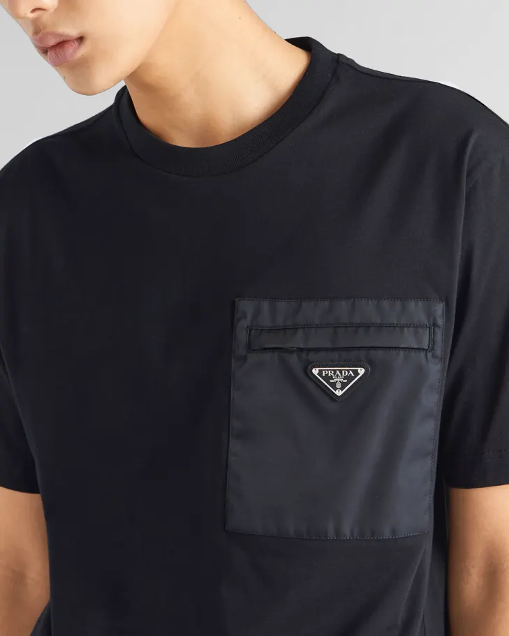 Prada T-Shirt Cotton Triangle Logo