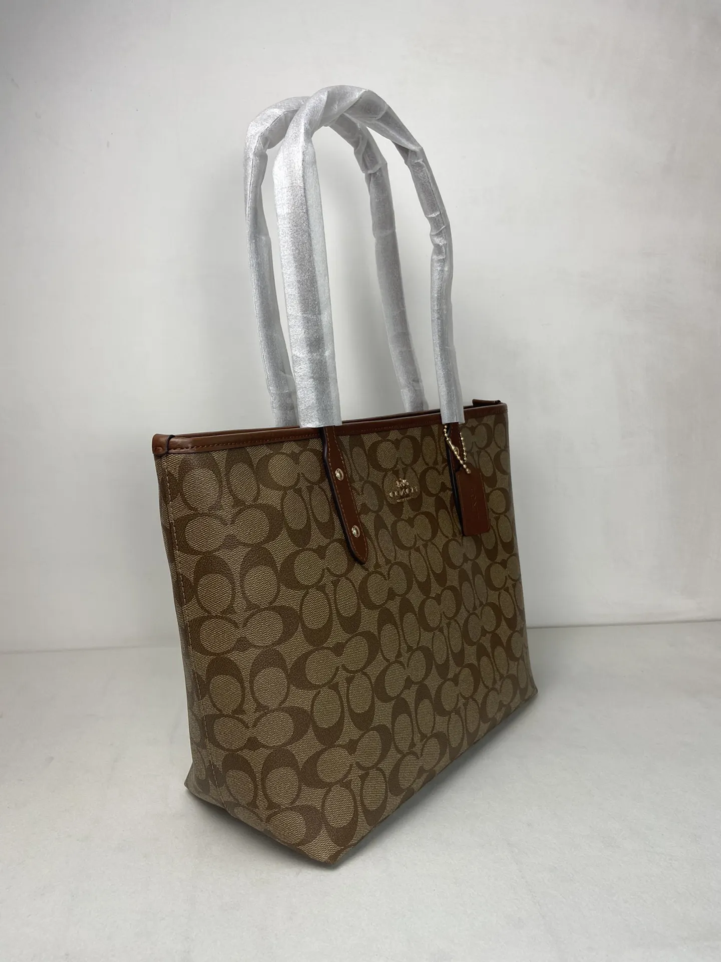 Monogram Tote Bag Leather