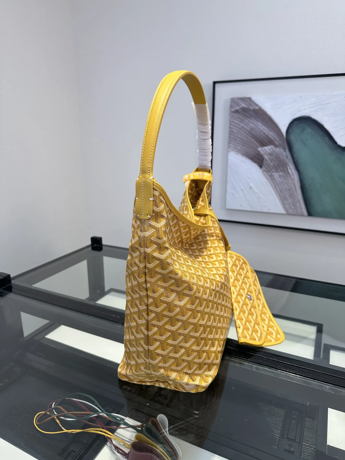Goyard Hobo 黄色 腋下包 复古腋下背款
