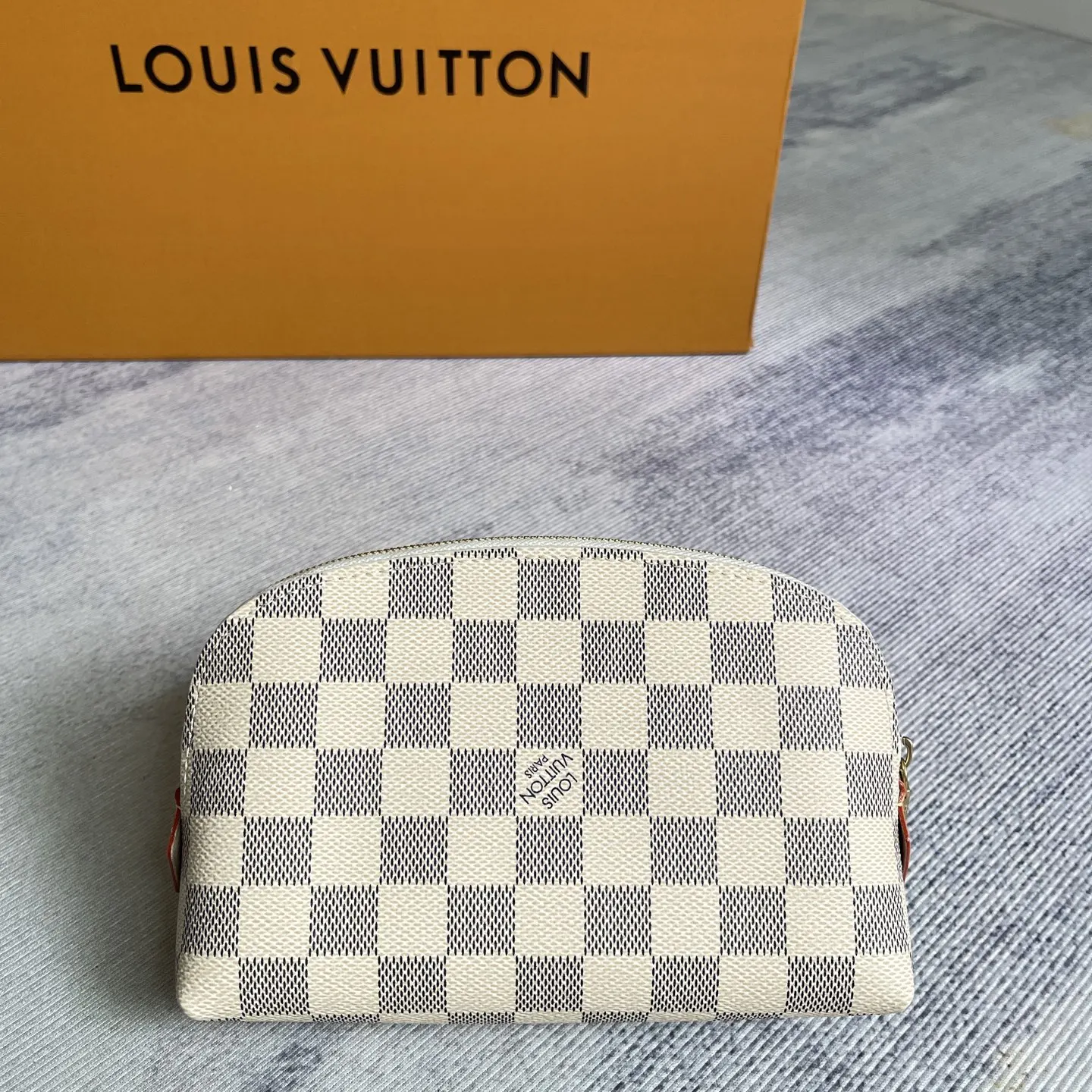 Gold Cosmetic Pouch Canvas