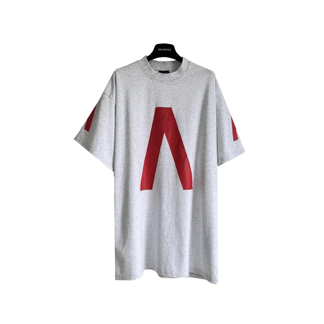 Balenciaga Logo Print Short Sleeve T-Shirt Street Casual
