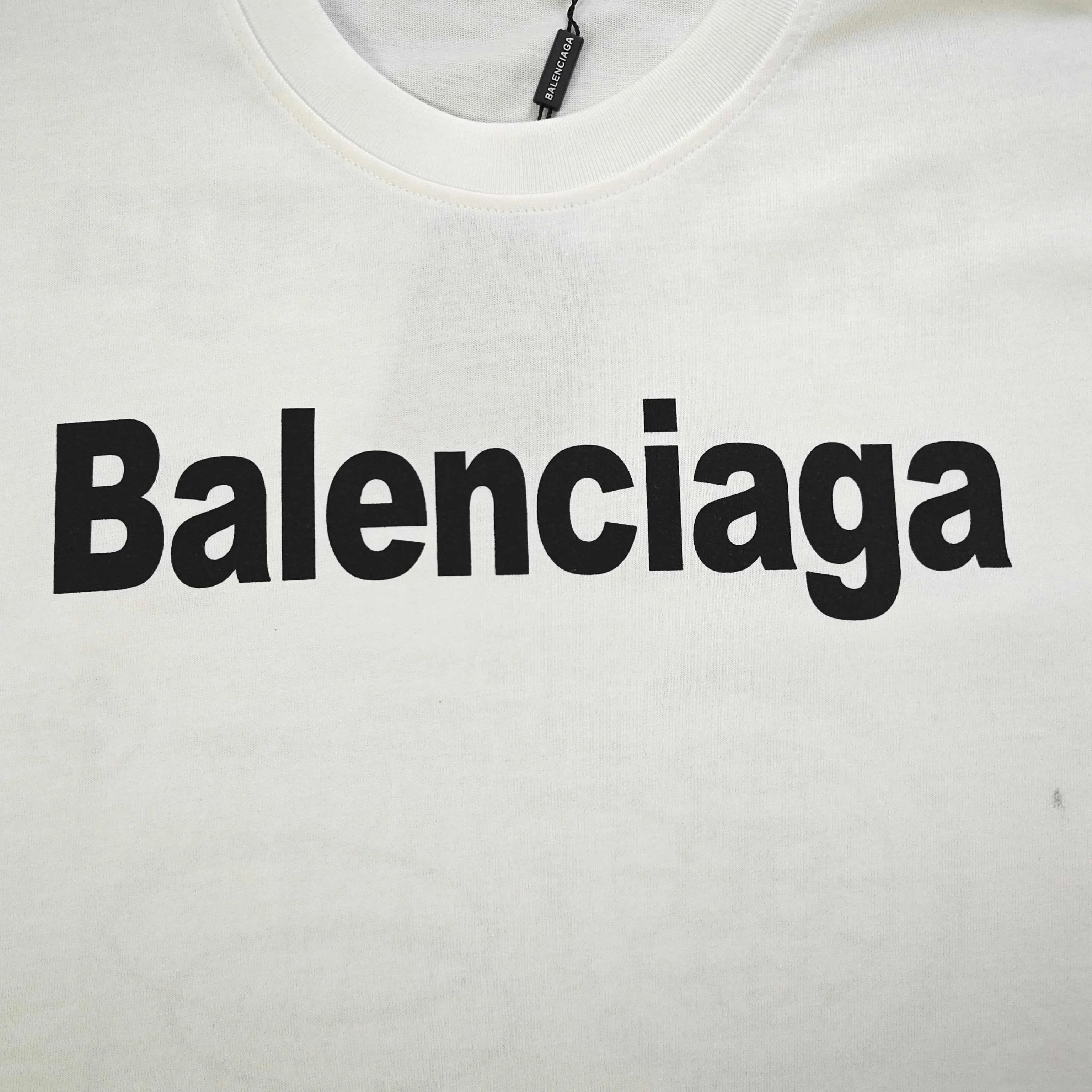 Balenciaga 黑色 纯棉 Logo 短袖T恤