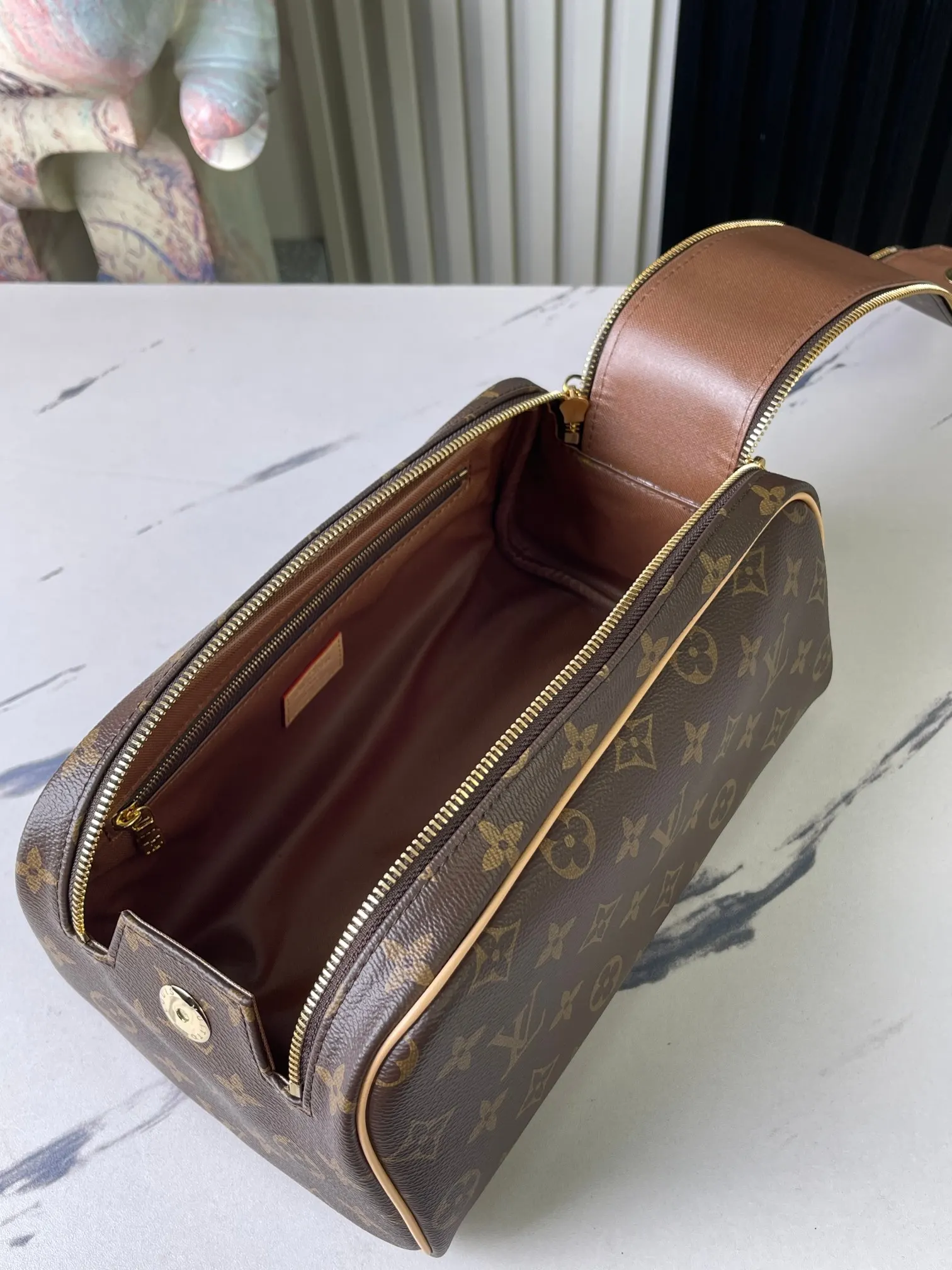 Louis Vuitton Monogram Cosmetic Pouch Leather