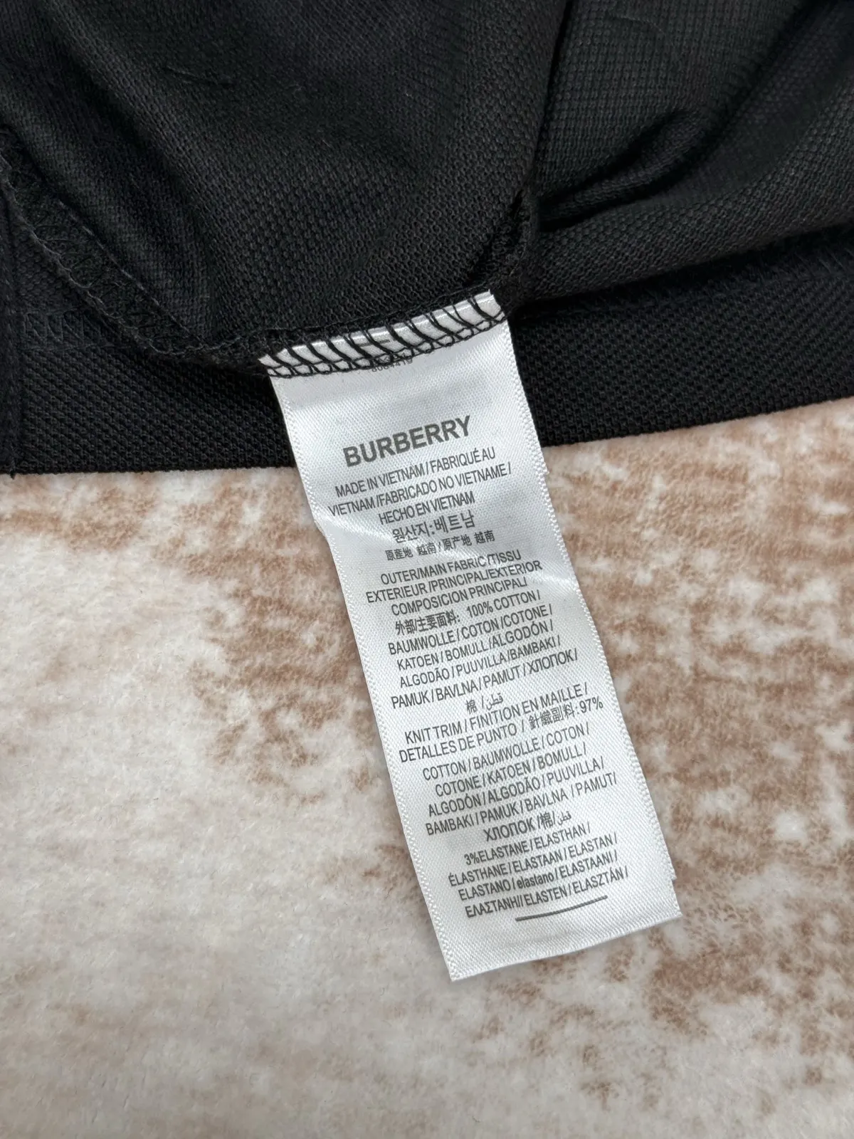 Burberry 黑色 提花 格纹 针织衫 质感针织款