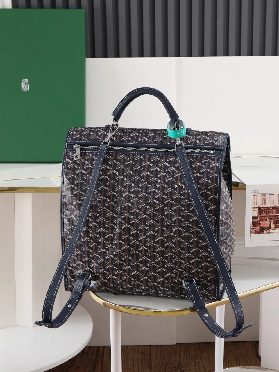 Goyard Blue Backpack