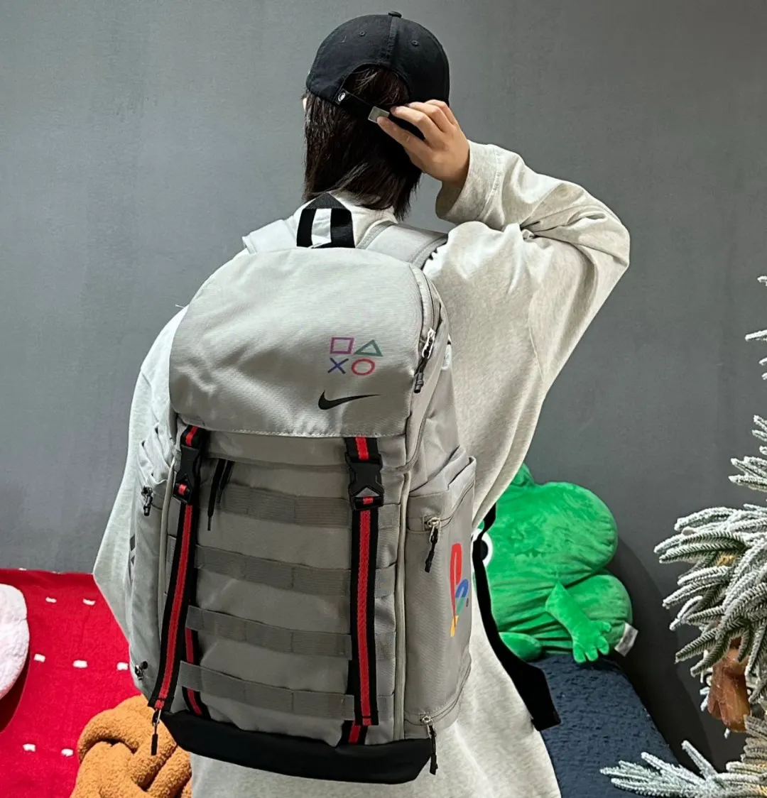 黑色 灰色 耐克Nike抽绳包双肩包男女同款 实用双肩款