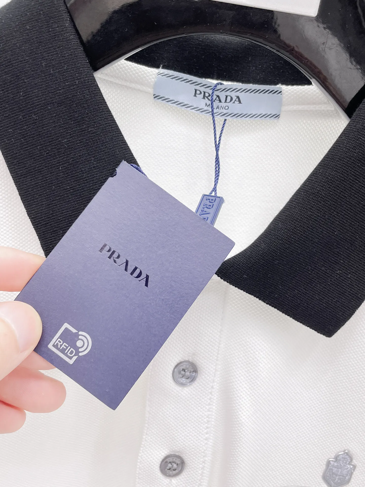 PRADA 棉质 Logo Polo衫 休闲百搭款