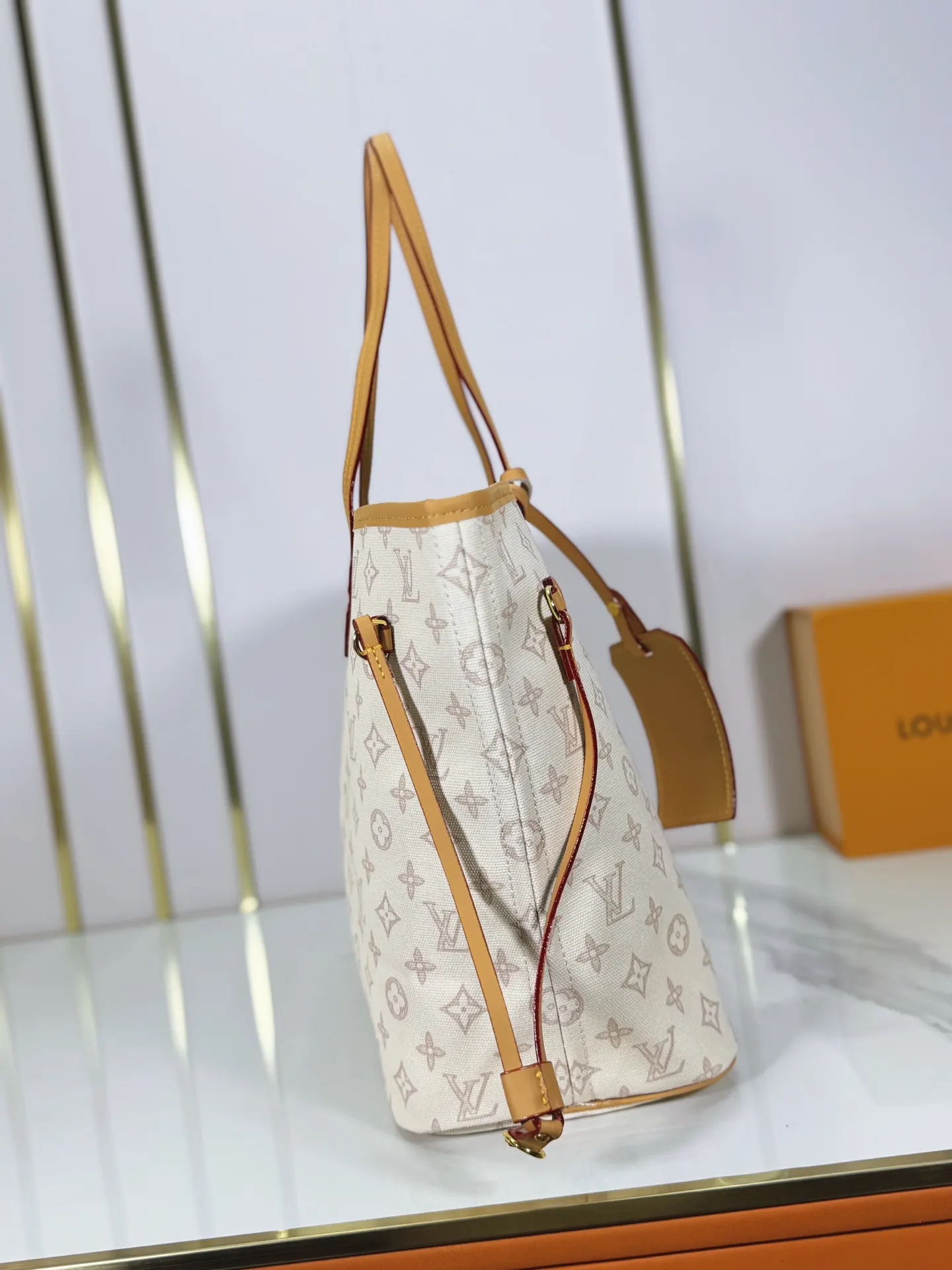 LV Neverfull 帆布 手拿包 精致手拿款