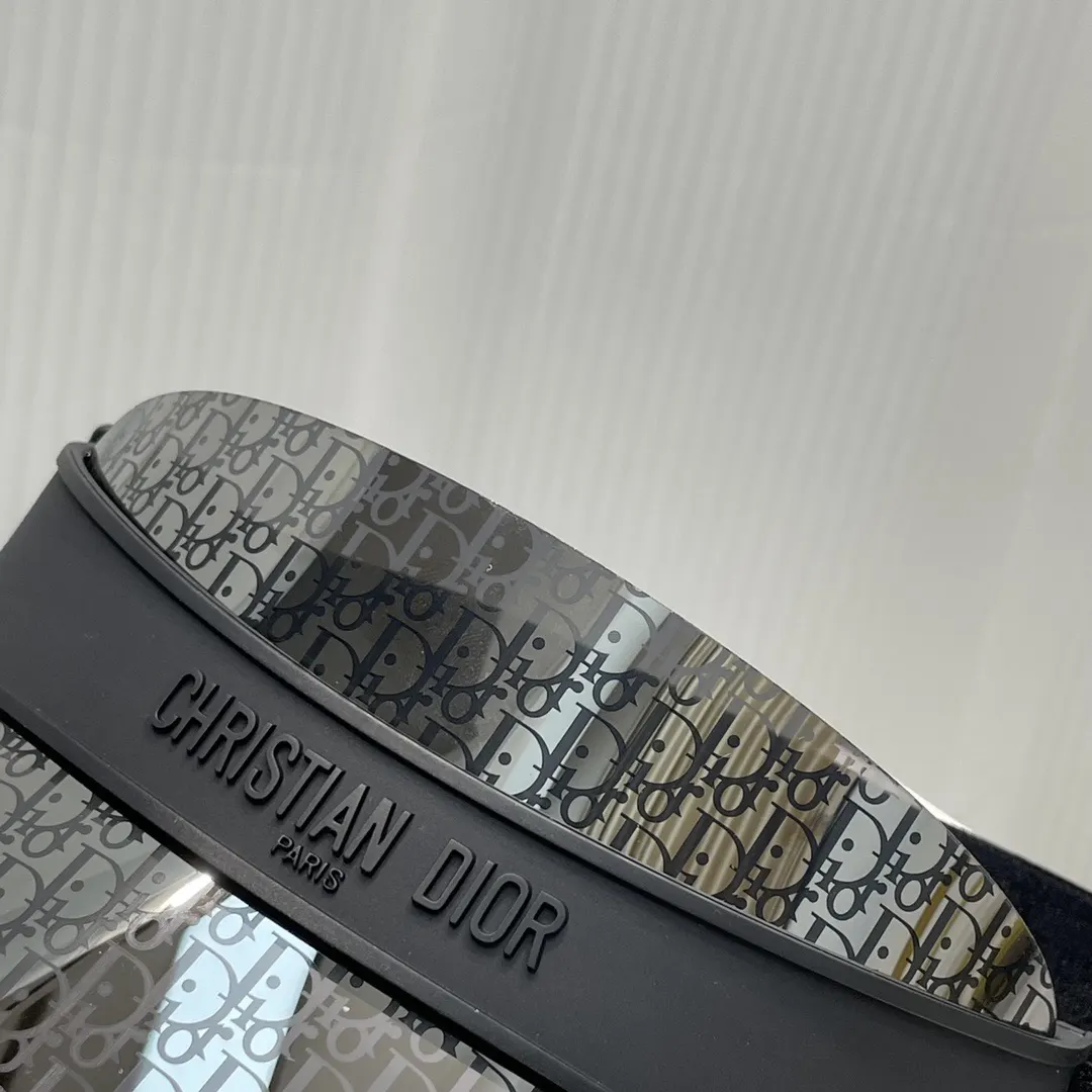 Dior 黑色Oblique腰带 皮革拼接款