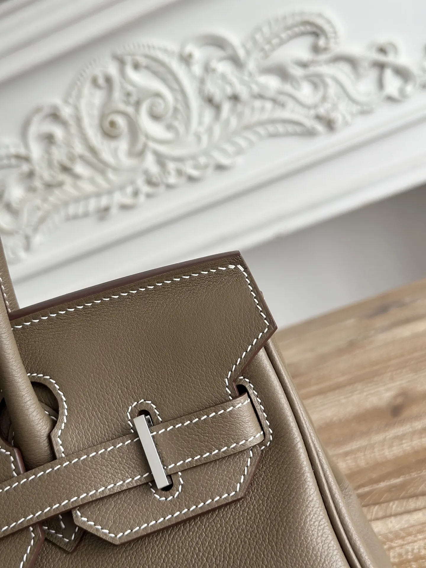 Hermès Birkin 大像灰 单肩包 29cm